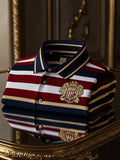 Men's Business Casual Button Short Sleeve Polo Shirt